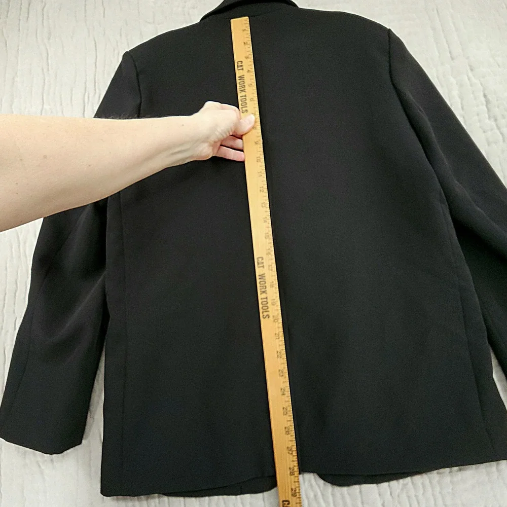 Steve Madden Blazer M Men Black Single Button Professional Career Minimalist NEW